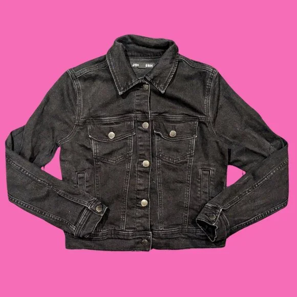 Andy Warhol's Campbell's Tomato Soup T-Shirt Black Denim Jacket Size S for Women - Picture 2 of 2